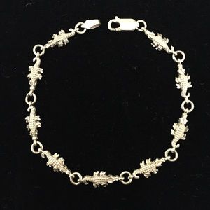 Genuine 14k Gold Alligator Crocodile 🐊 Bracelet